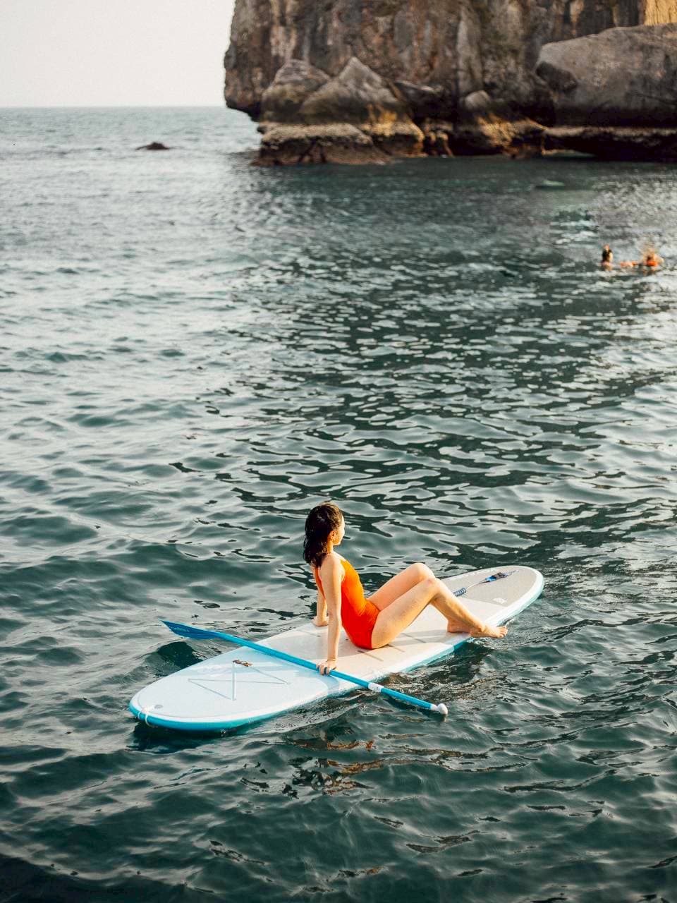 Paddle board กลางทะเล